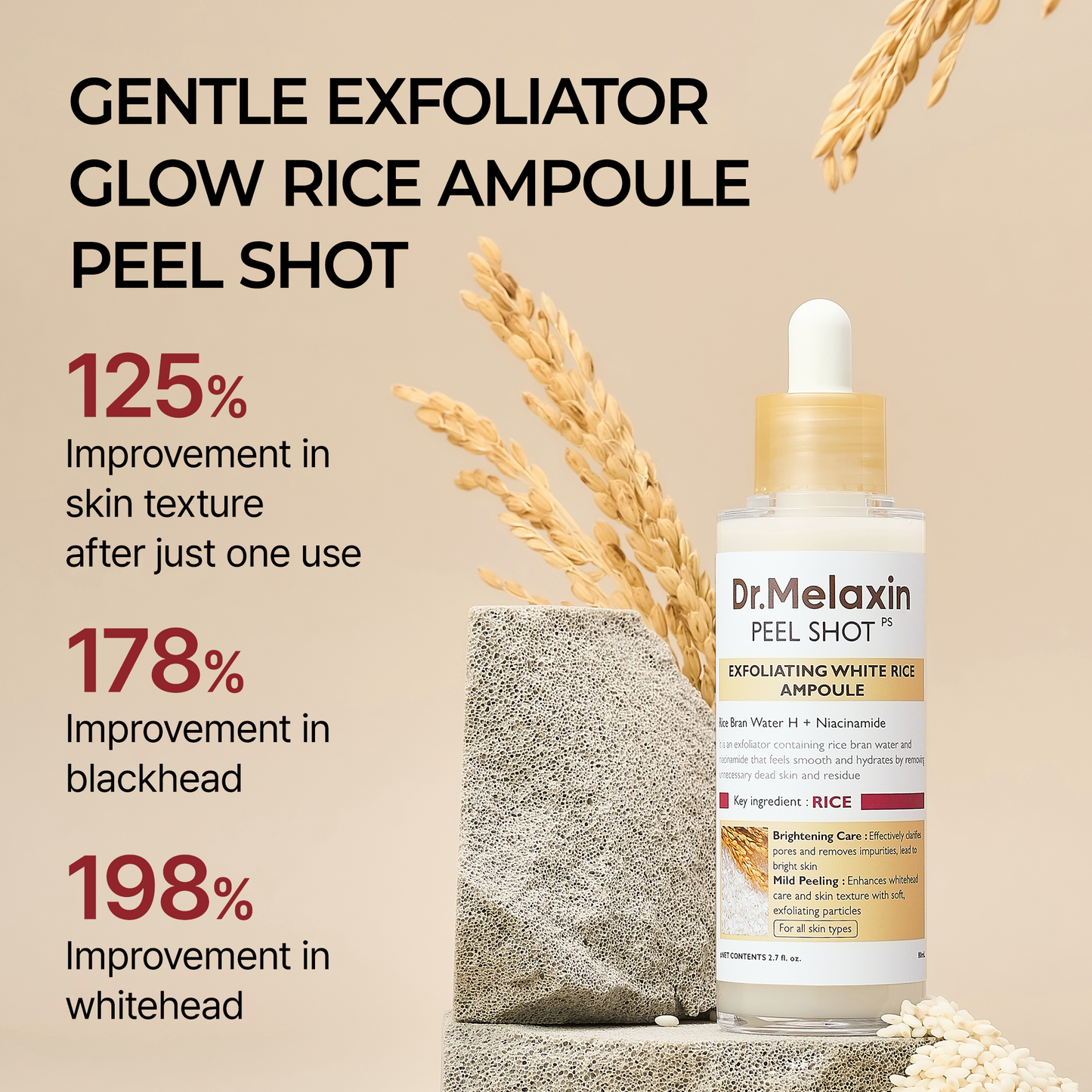 Peel Shot Glow Λευκή Ρυζιού Αμπούλα