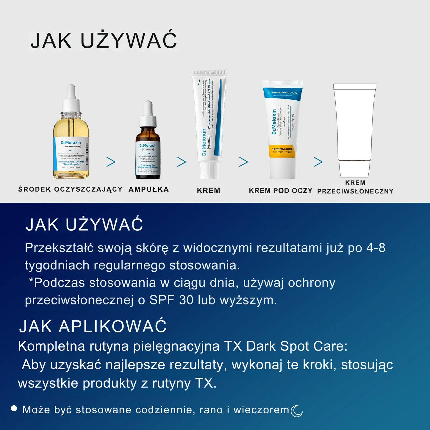 TX Tranexamová kyselina Péče o tmavé skvrny řada