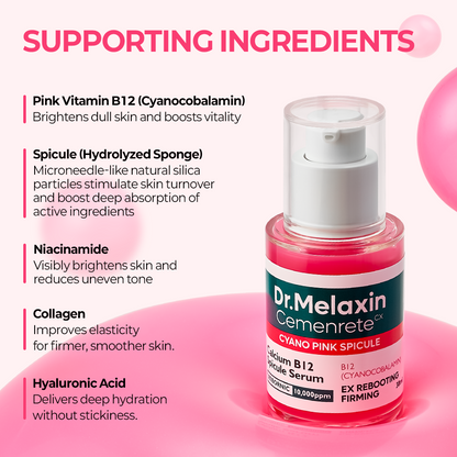 Zementhaltige Cyano Pink Line Spicule