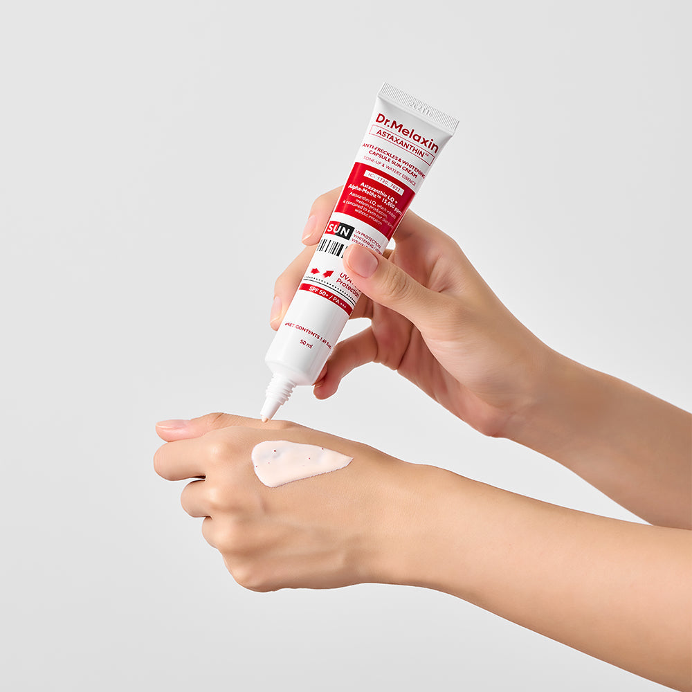 Kapseln mit Astaxanthin zum Sonnenschutz