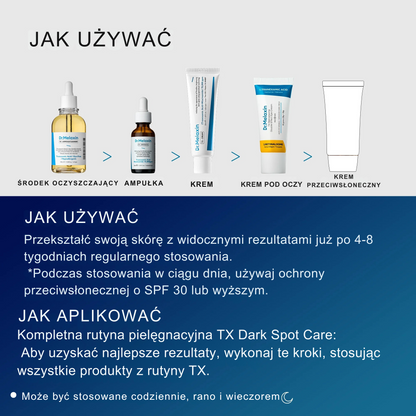 TX Tranexamová kyselina línia starostlivosti o tmavé škvrny