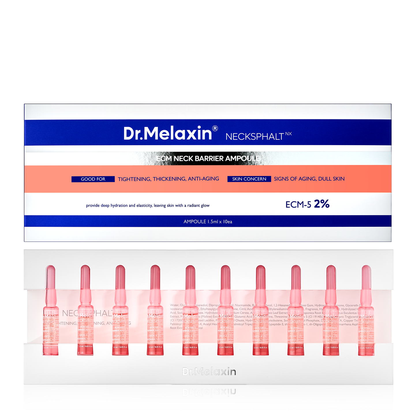 Linie zur Straffung des Halses Necksphalt ECM